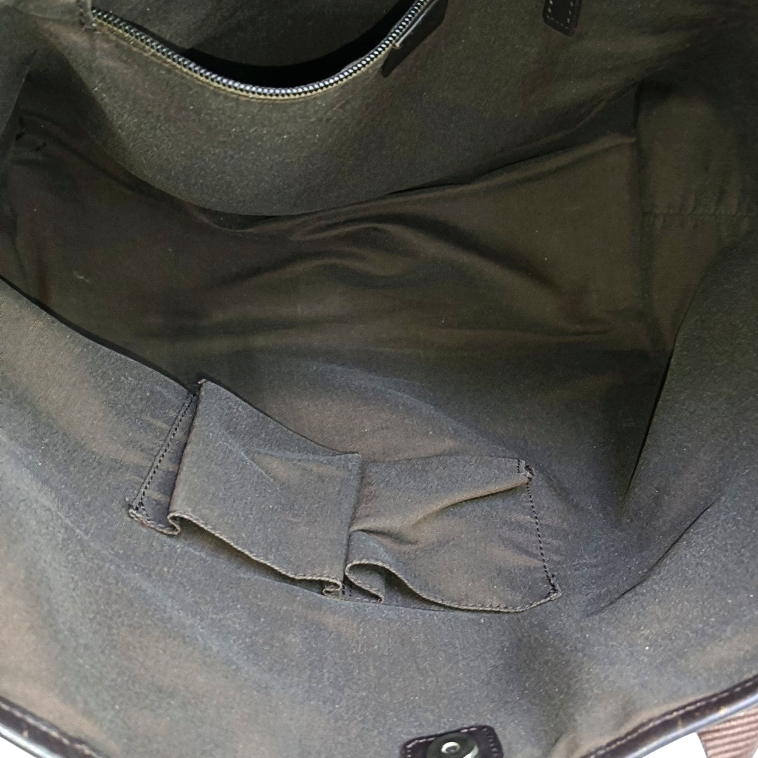 Monogram Canvas Top Handle Bag Brown