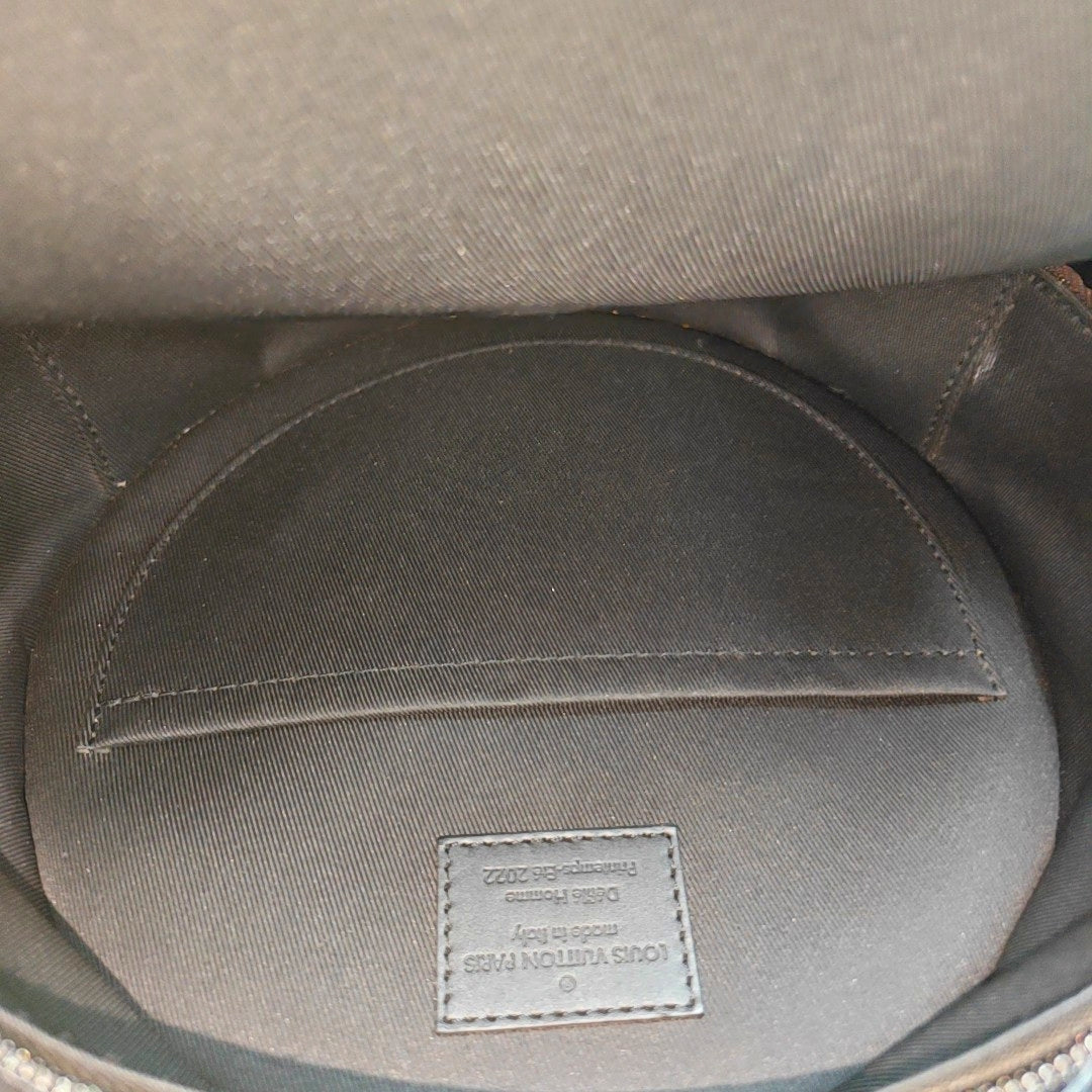 WHEEL BOX Monogram Coated Canvas Brown