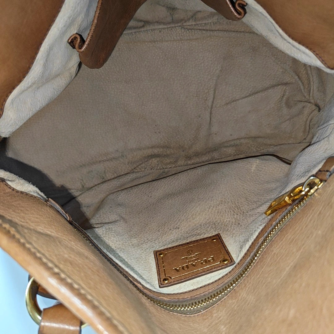 Calfskin Tote Bag Brown