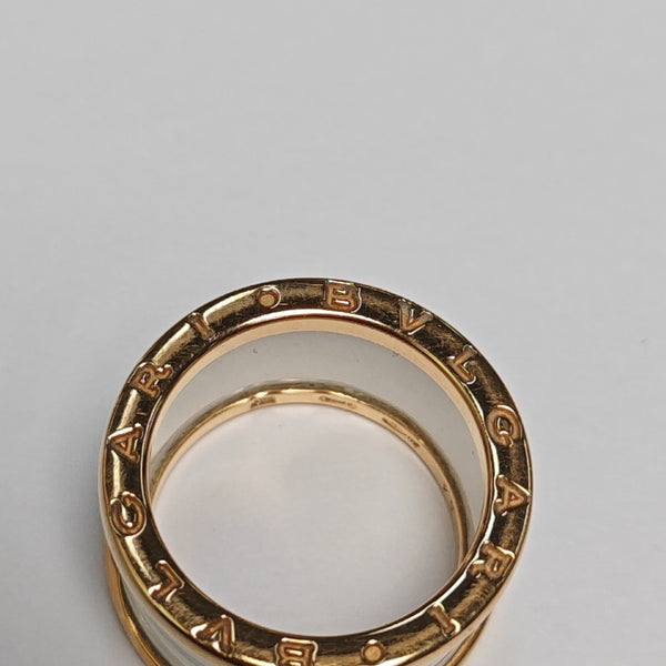 B.ZERO1 18k Rose Gold Ring EU 54