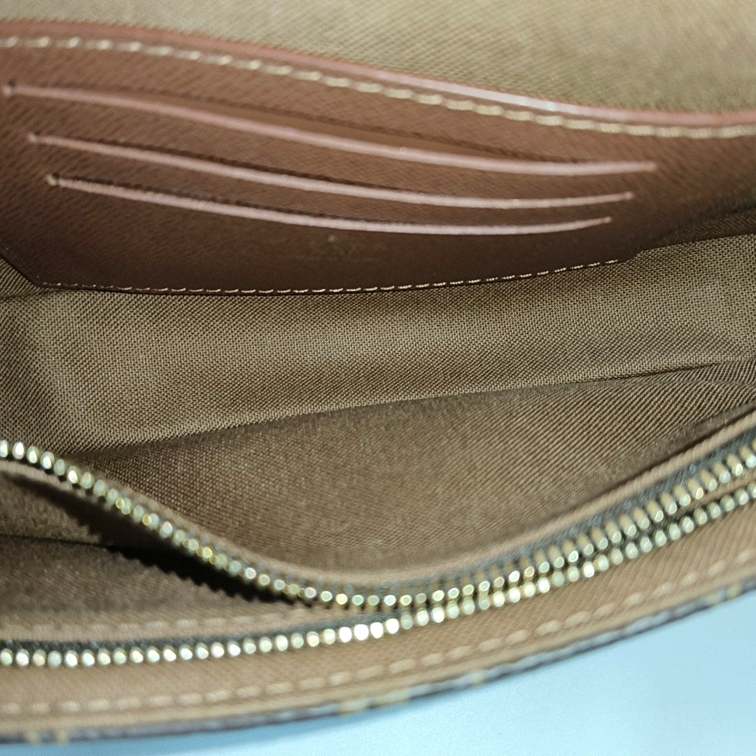 IVY Monogram Coated Canvas Brown