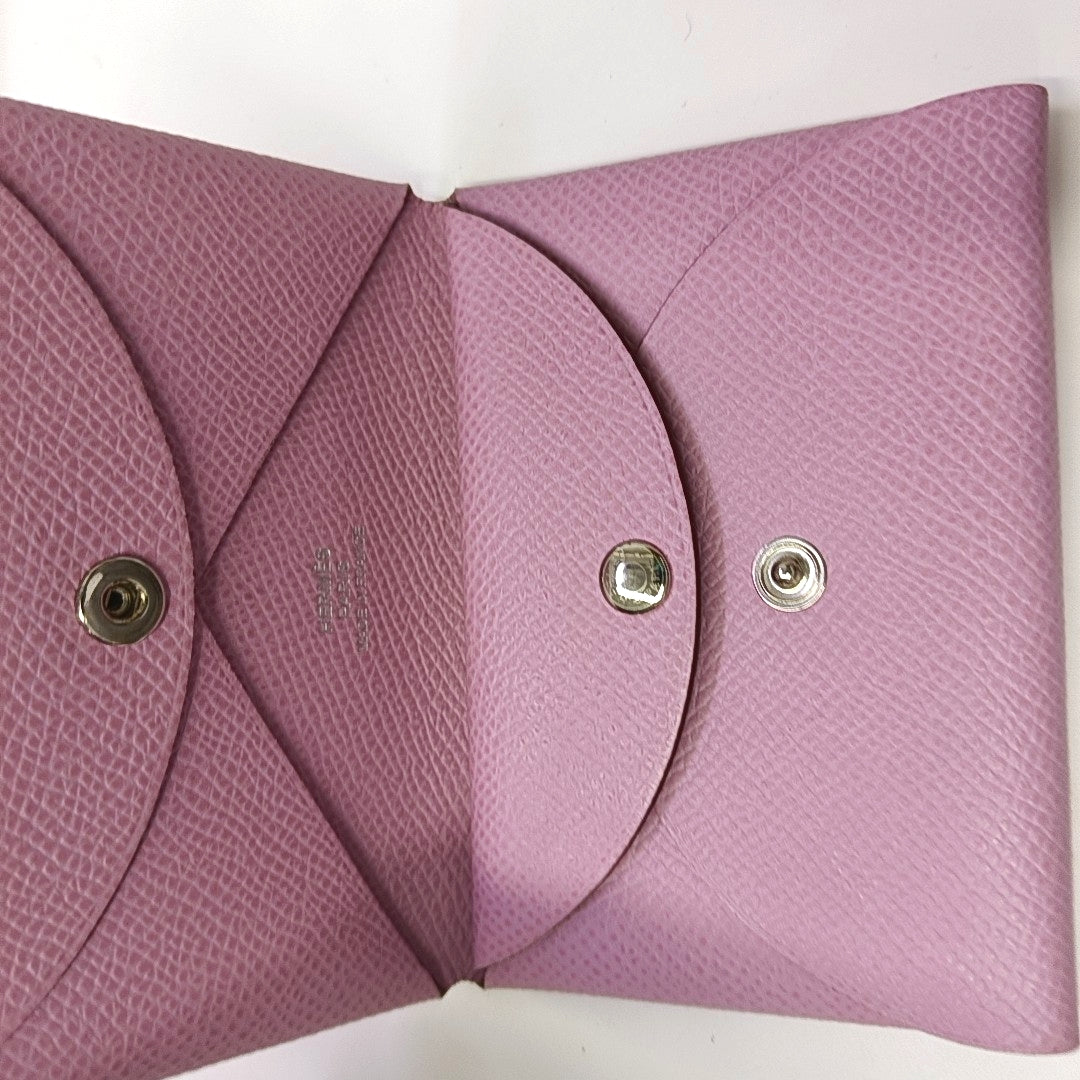 Calvi Epsom Purple Card Holder
