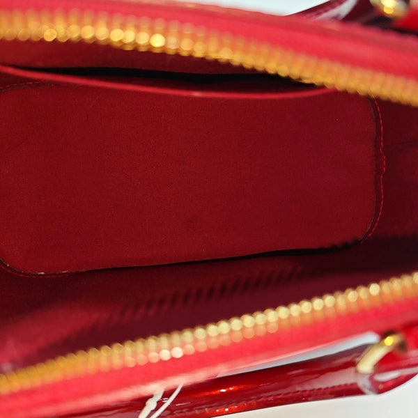 ALMA BB Monogram Patent Leather Red