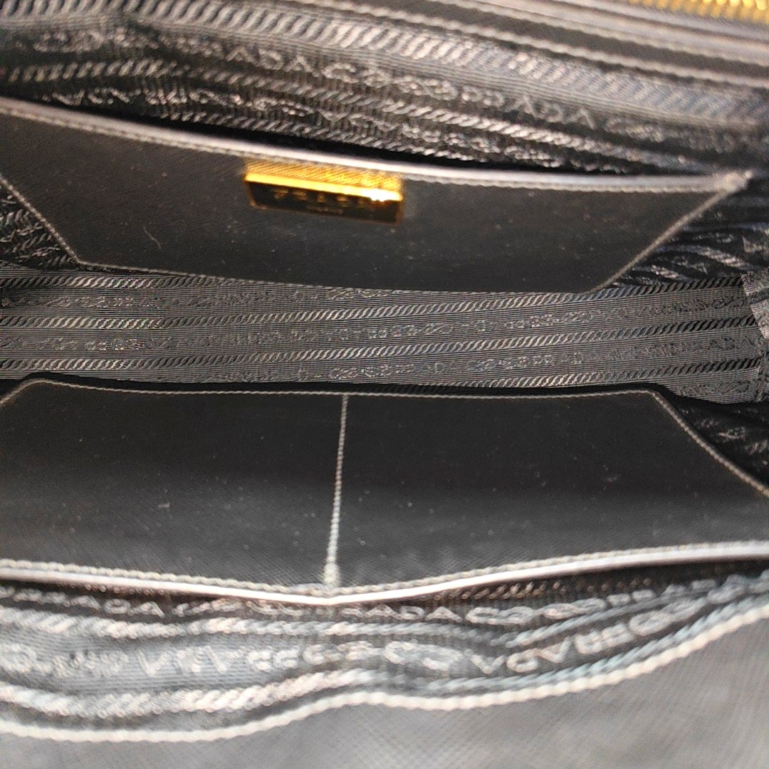 Saffiano Calfskin Tote Bag Black