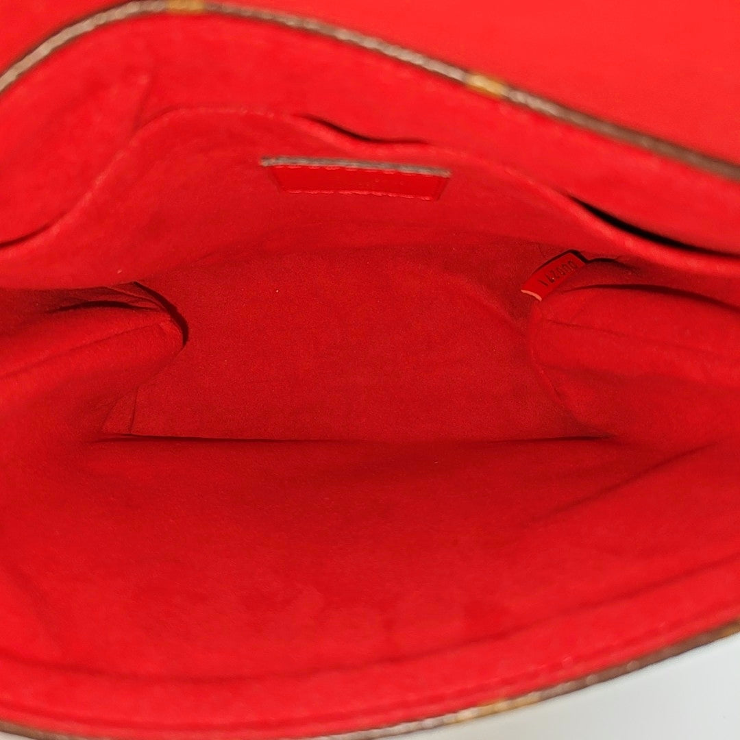 LOCKY BB Monogram Coated Canvas Red