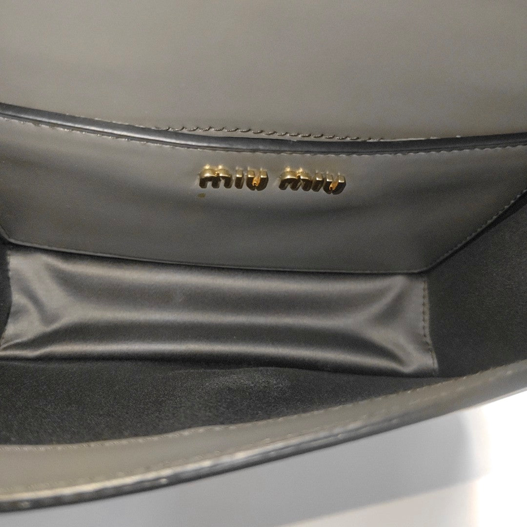 Calfskin Shoulder Bag Gray