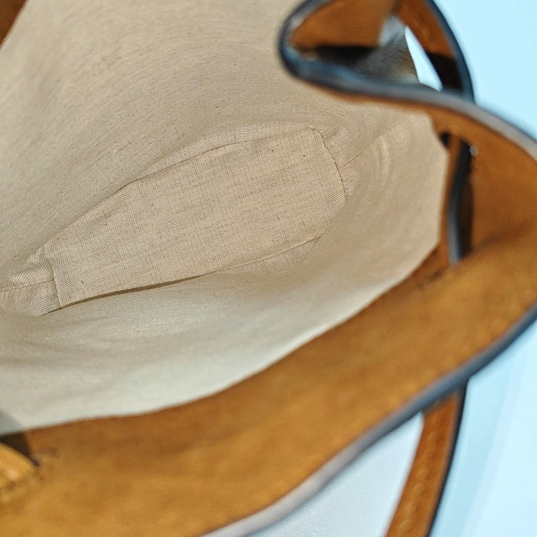Lambskin Shoulder Bag Brown