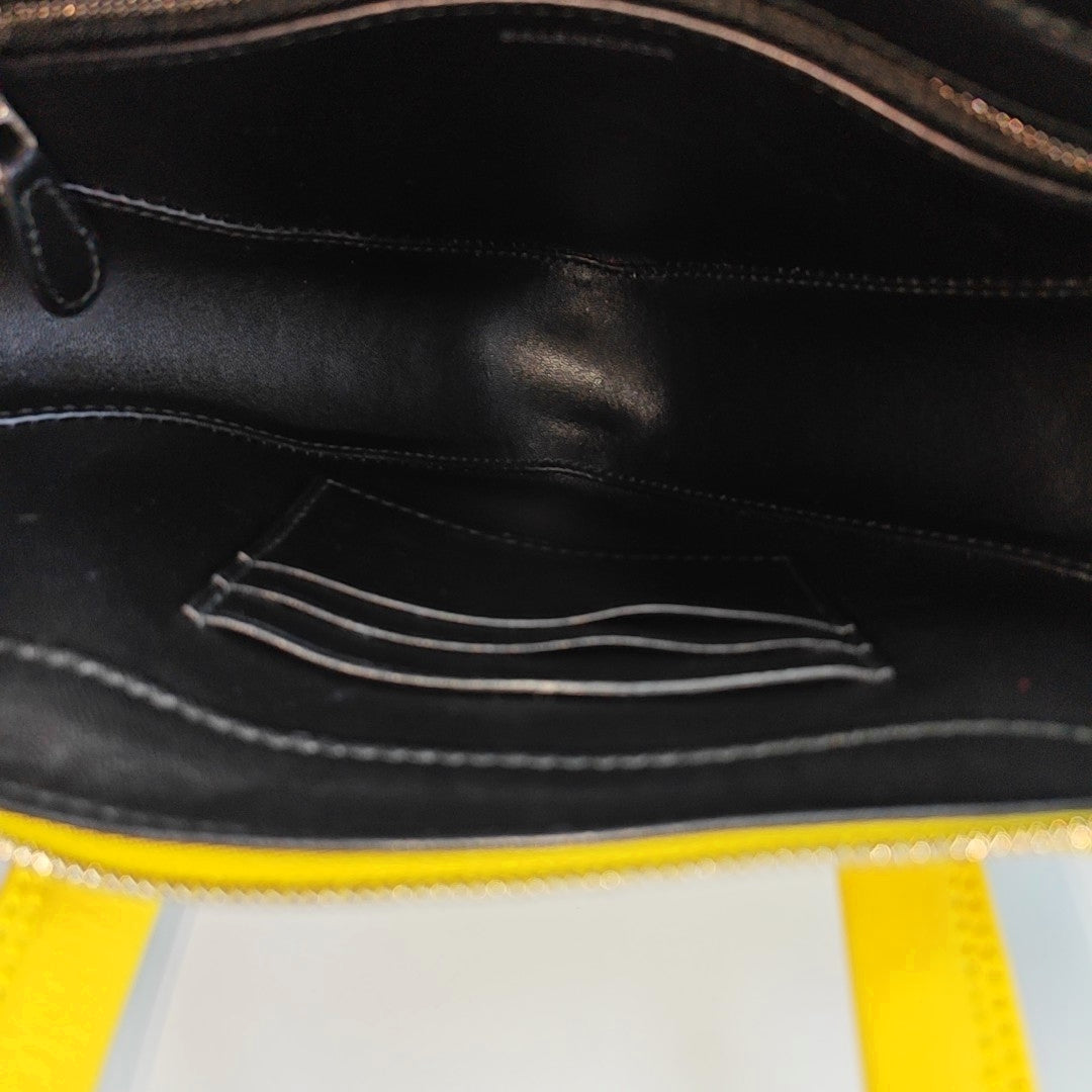 Triangle Calfskin Yellow