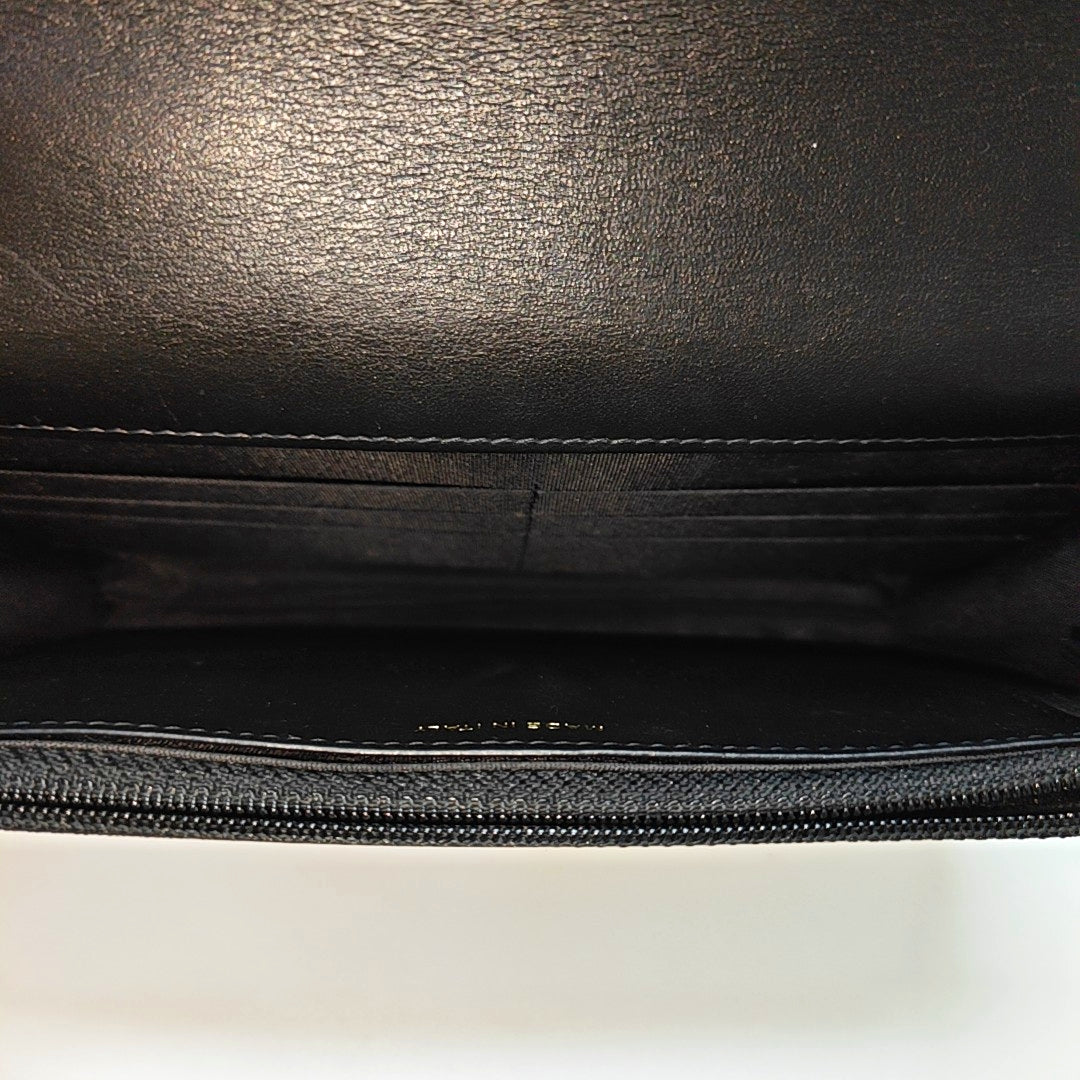 CHANEL 19 WOC Quilted Wool Black