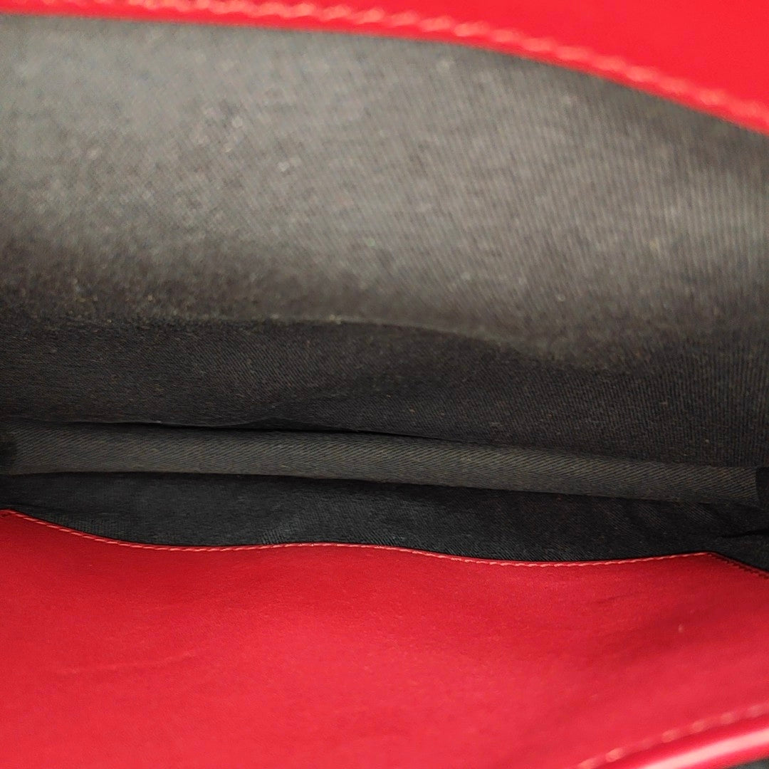Calfskin Clutch Red