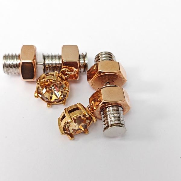 Metal Silver Stud Earrings