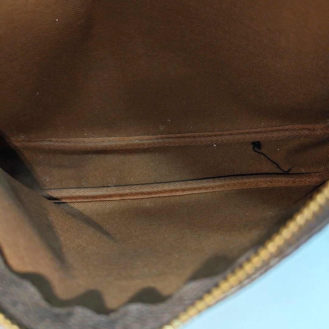ACCESSOIRES Monogram Coated Canvas Brown