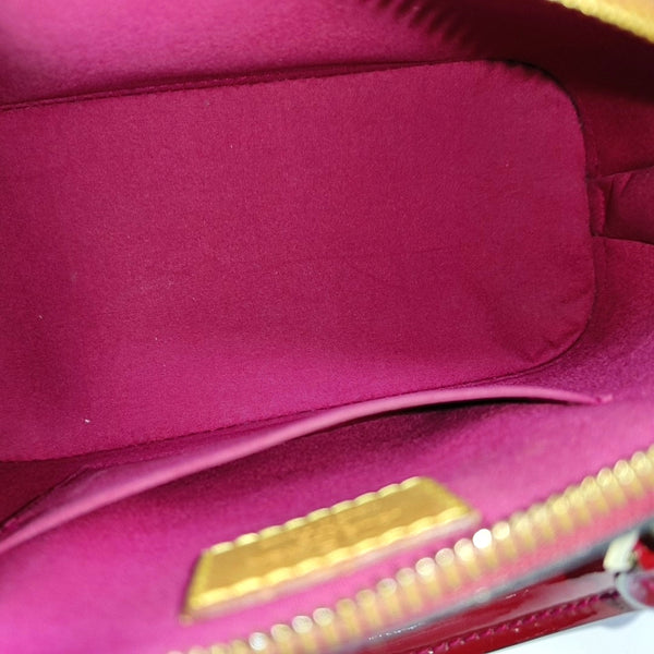 ALMA BB Monogram Patent Leather Red
