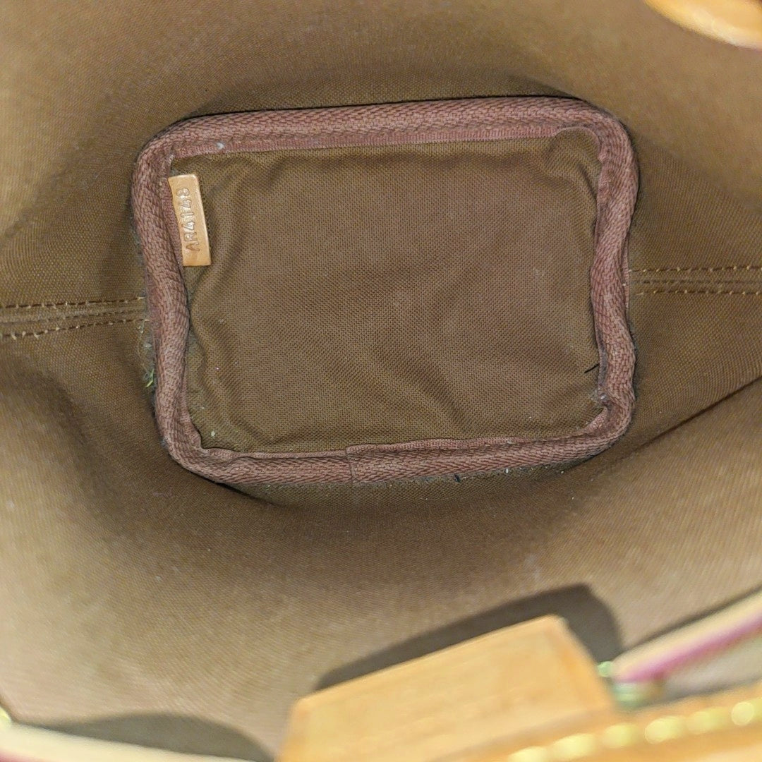 NÉONOÉ Nano Monogram Coated Canvas Brown