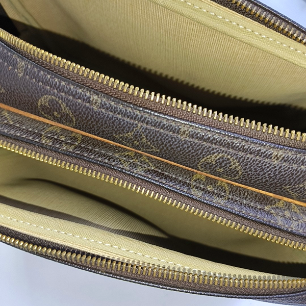 REPORTER Monogram Coated Canvas Brown