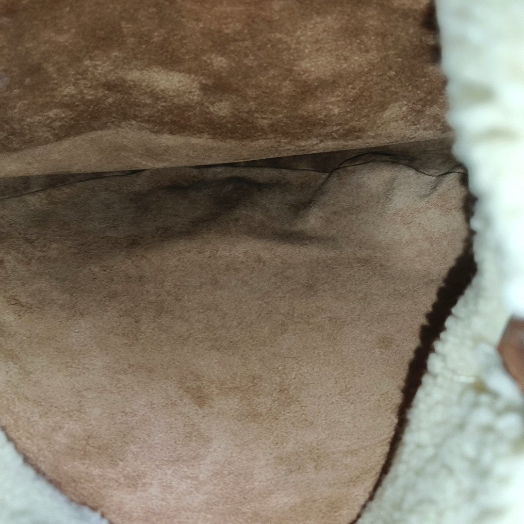 Calfskin Top Handle Bag Brown