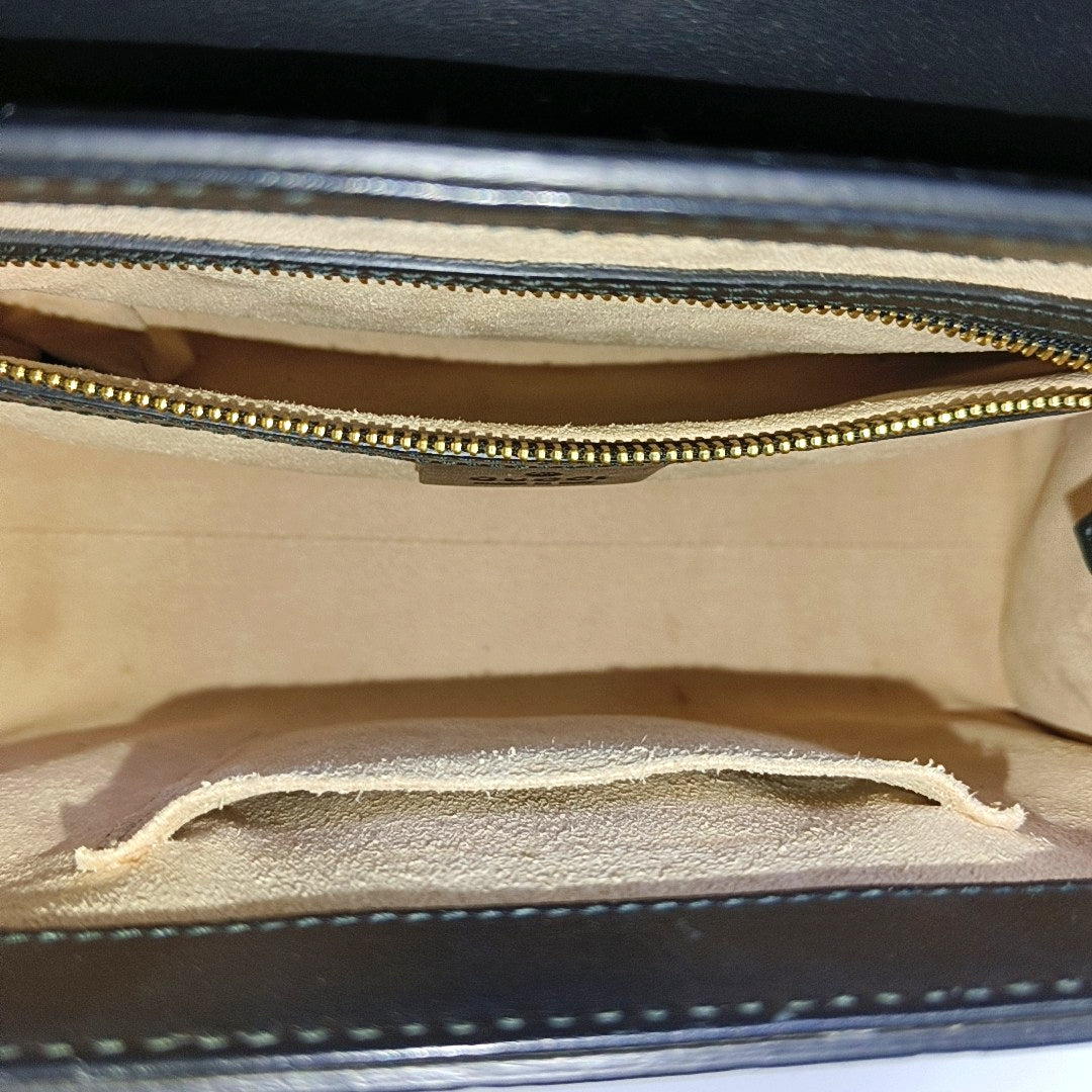 Padlock Small Calfskin Black