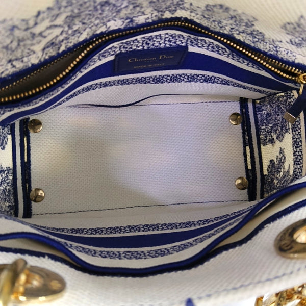 Lady D-Lite Medium Canvas Blue