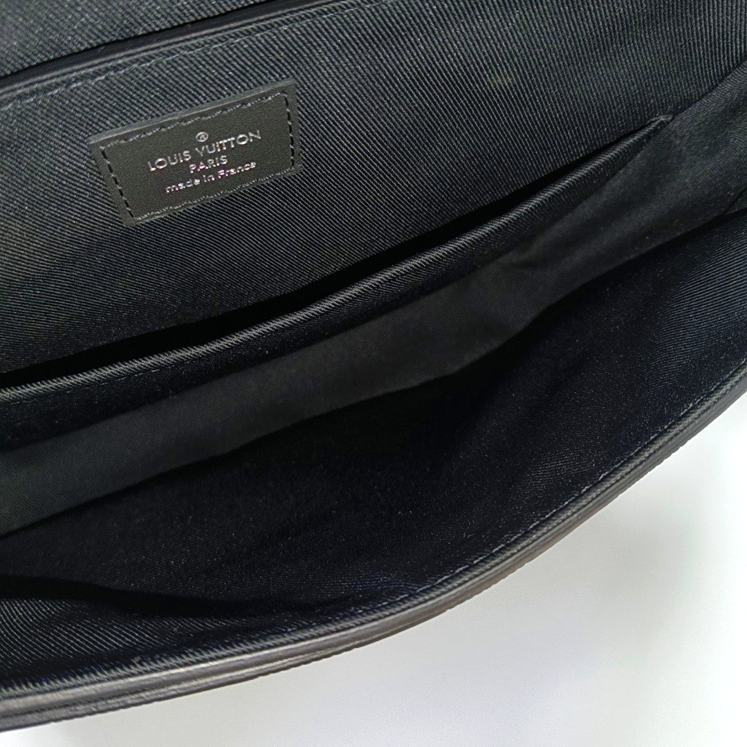 DISTRICT PM Damier Graphite Calfskin Black