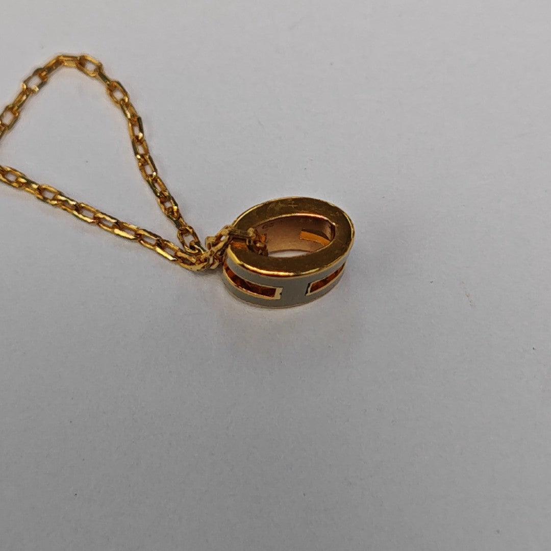 Pop H Metal Gold Necklace