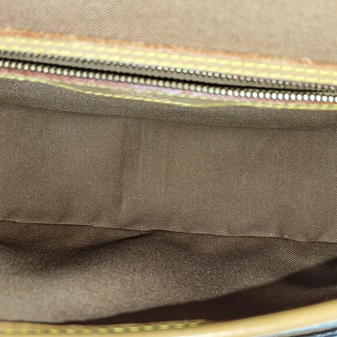 SOLOGNE PM Monogram Coated Canvas Brown