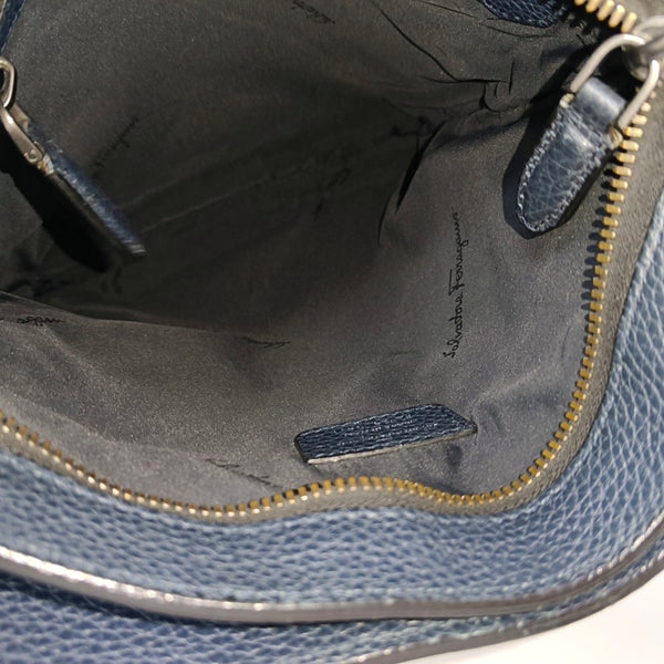 Calfskin Shoulder Bag Blue