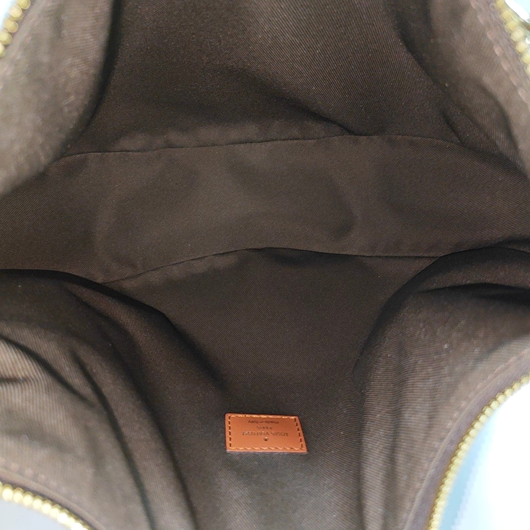 LOOP HOBO Monogram Coated Canvas Brown