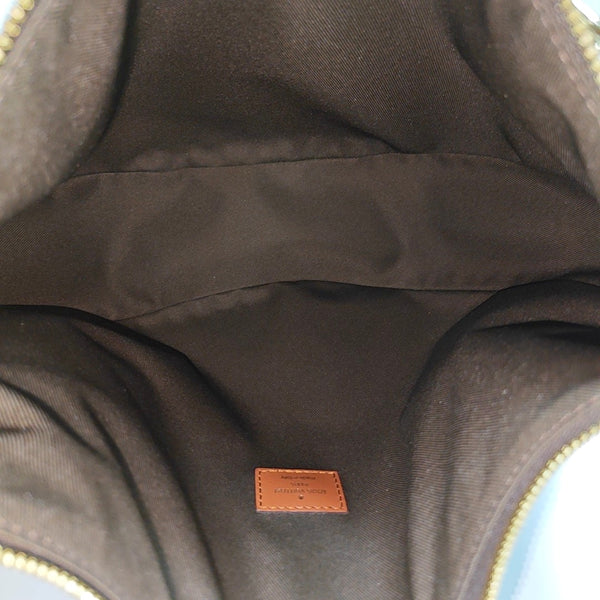 LOOP HOBO Monogram Coated Canvas Brown