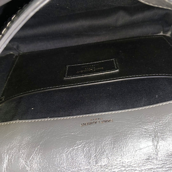 NIKI Small Chevron Calfskin Gray