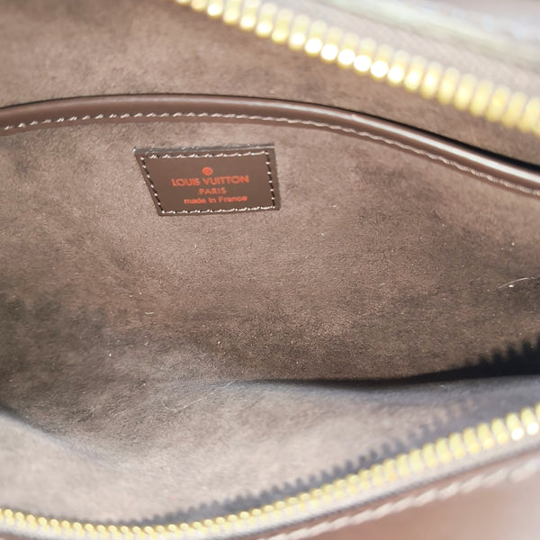 SAINT LOUIS Damier Ebene Coated Canvas Brown
