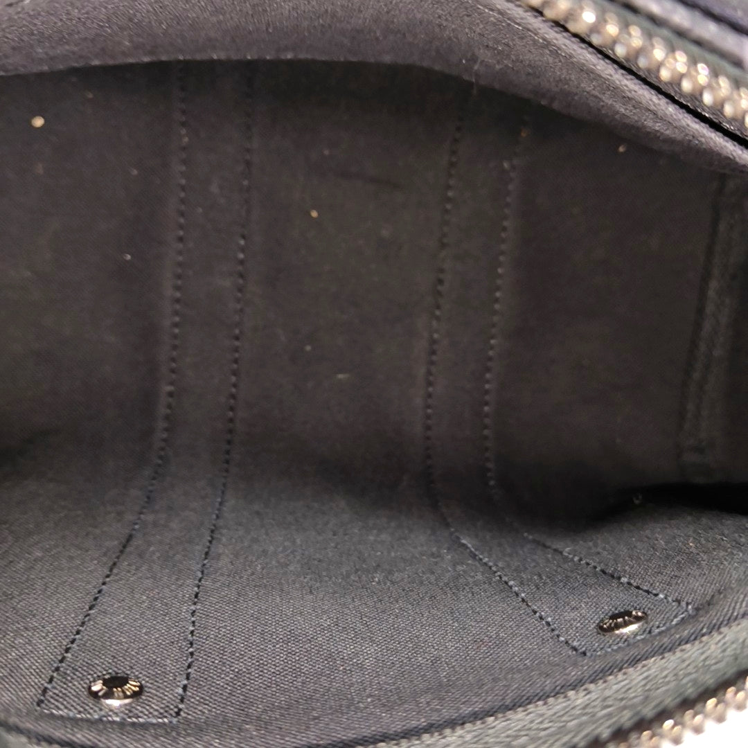 KEEPALL 25 Monogram Coated Canvas Black