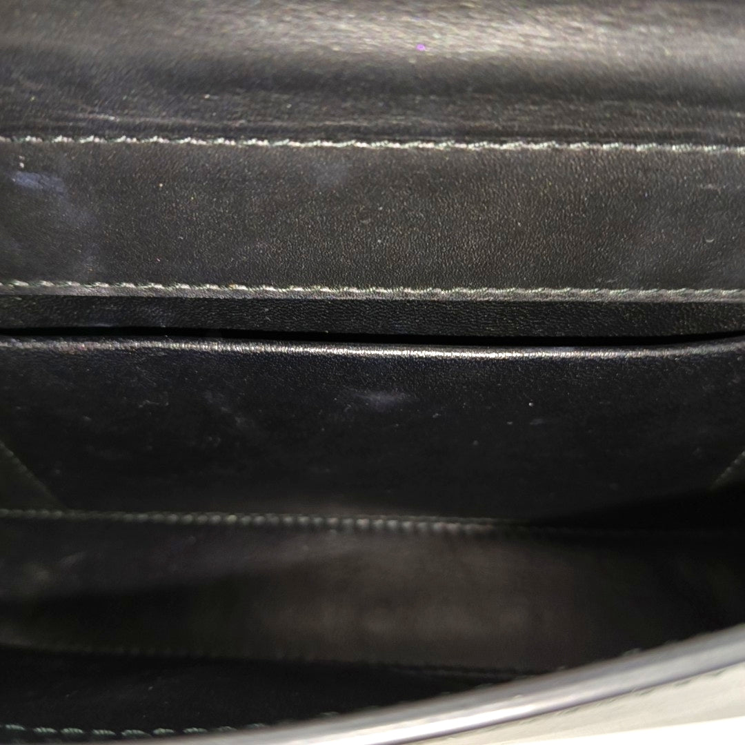 Padlock Work Calfskin Black
