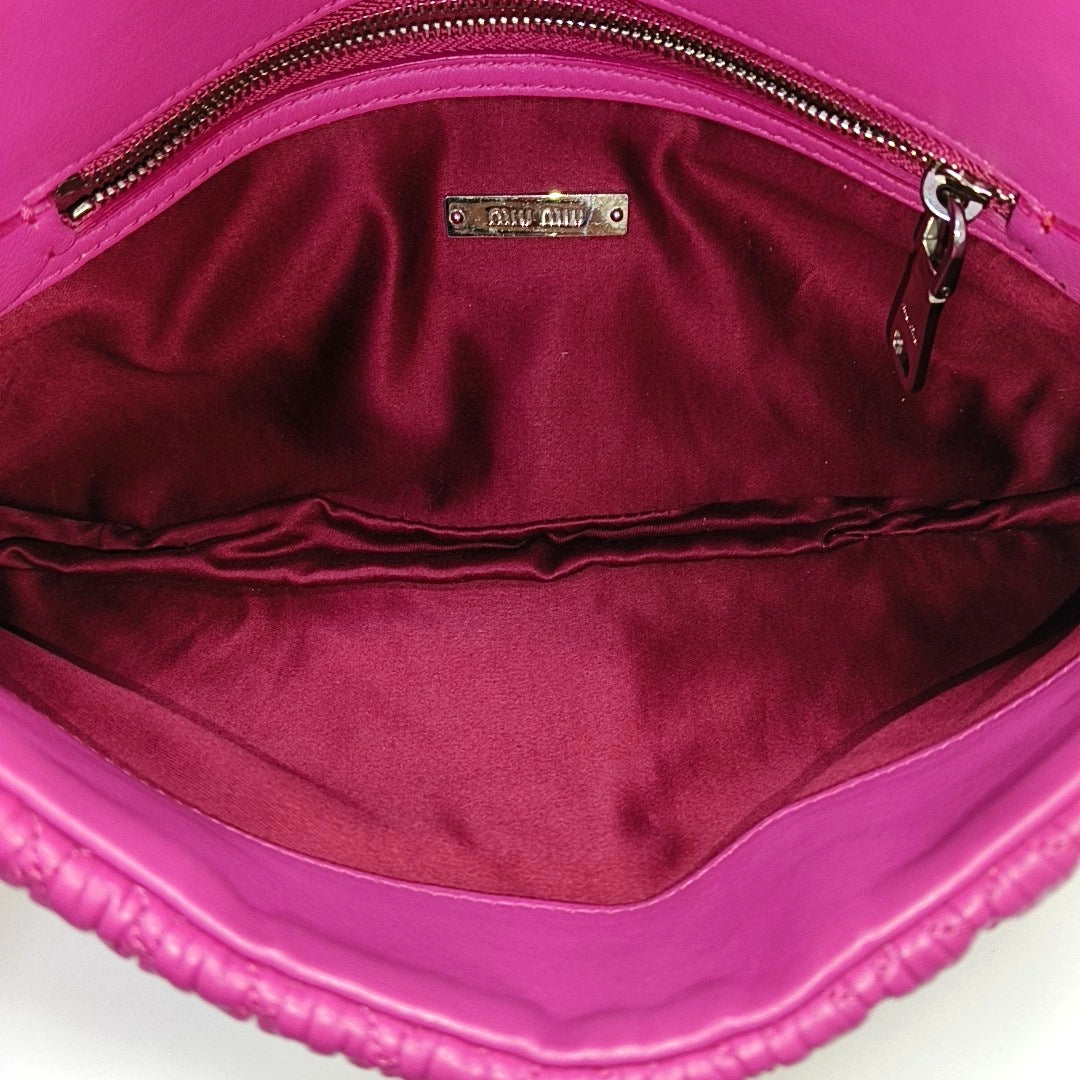 Crystal Quilted Lambskin Red