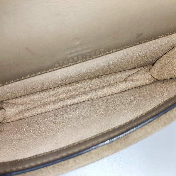 Dionysus Super Mini Monogram Coated Canvas Beige