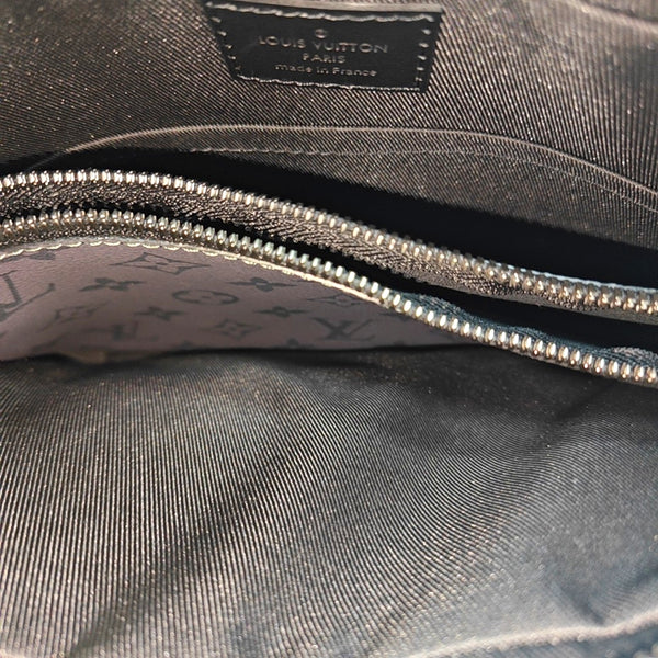 TRIO Monogram Coated Canvas Gray