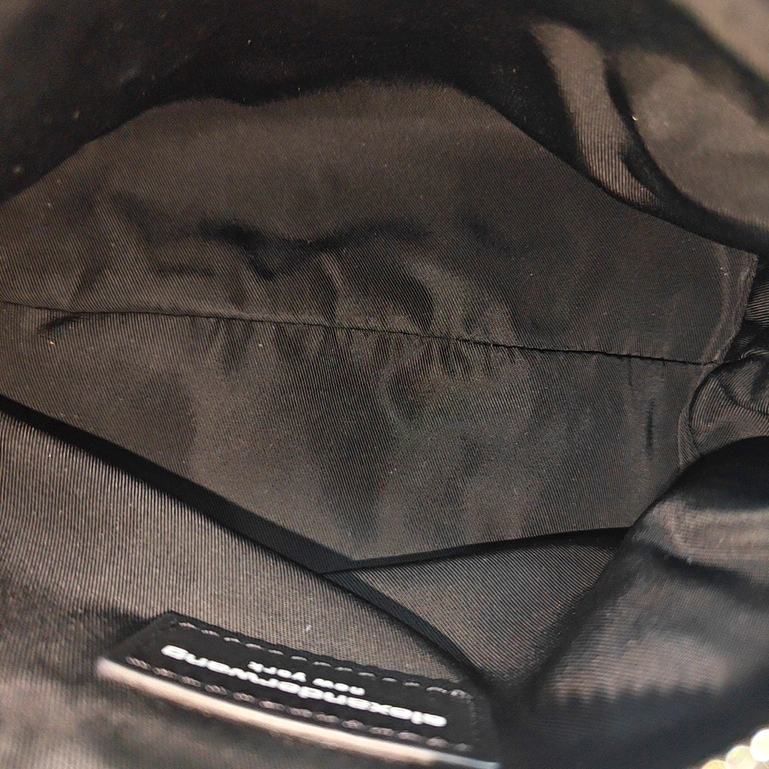 Fabric Top Handle Bag Black