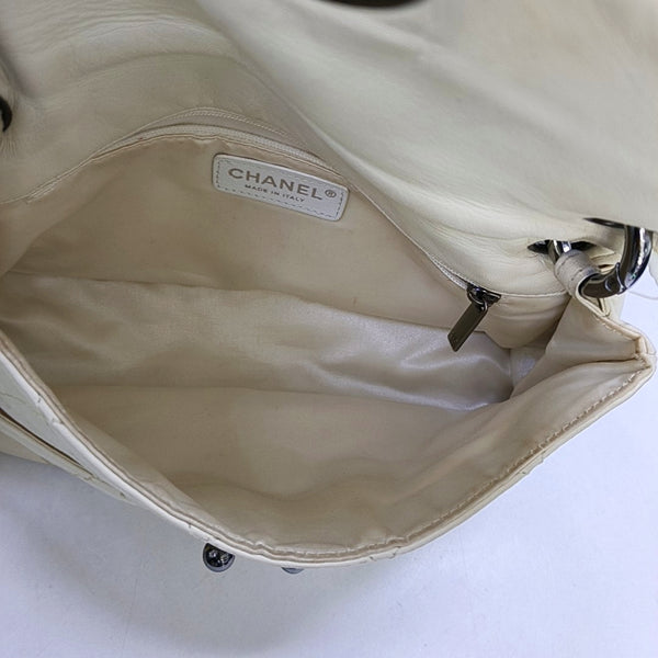 Quilted Lambskin White