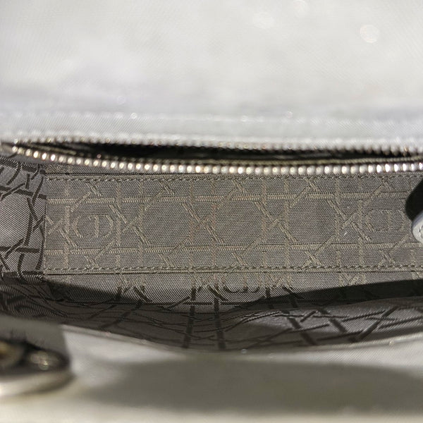 Lady Dior Mini Cannage Lambskin Gray