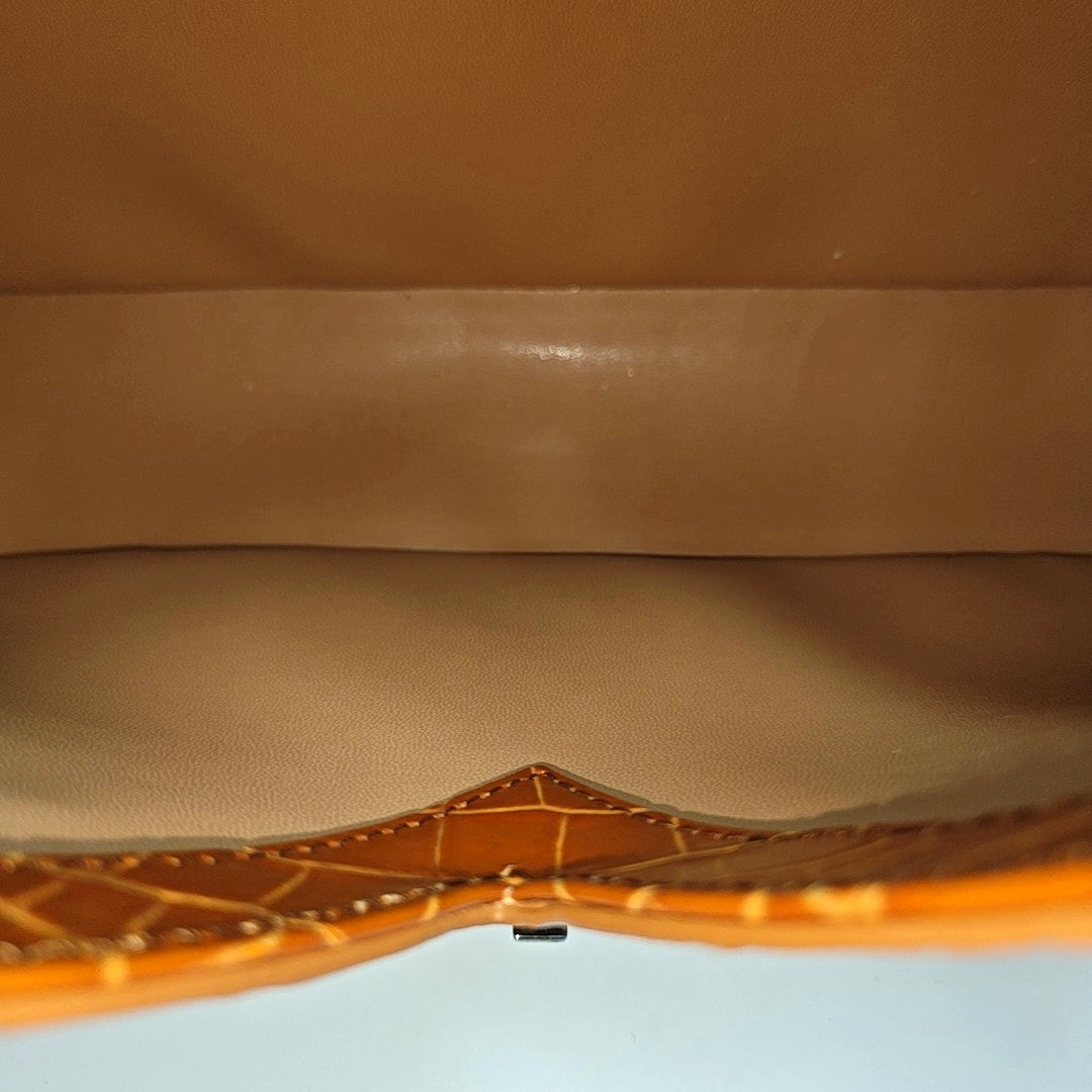 Calfskin Shoulder Bag Brown