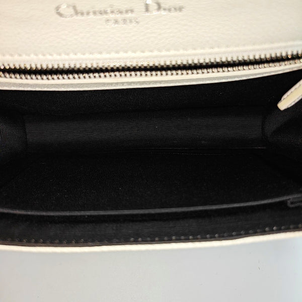 Diorama Small Cannage Calfskin White