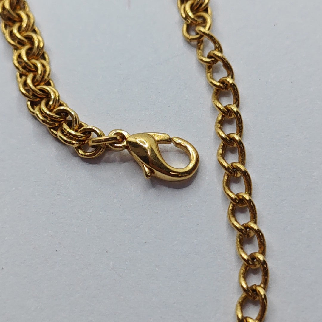 Collar Petit CD de Metal Dorado