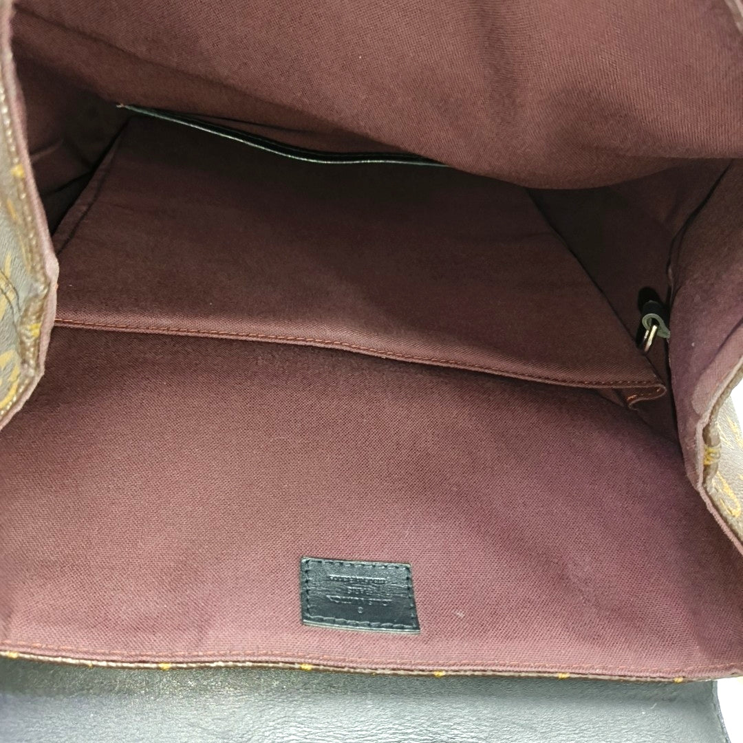 PALK Monogram Coated Canvas Brown