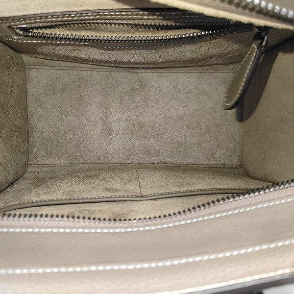 Authenticated pre-owned  LUGGAGE Micro Calfskin Gray - Tote Bag at Looply