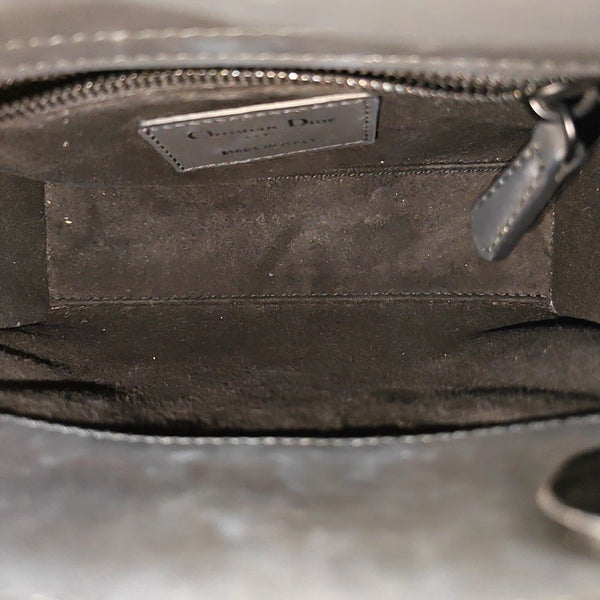 Lady Dior Mini Cannage Calfskin Black