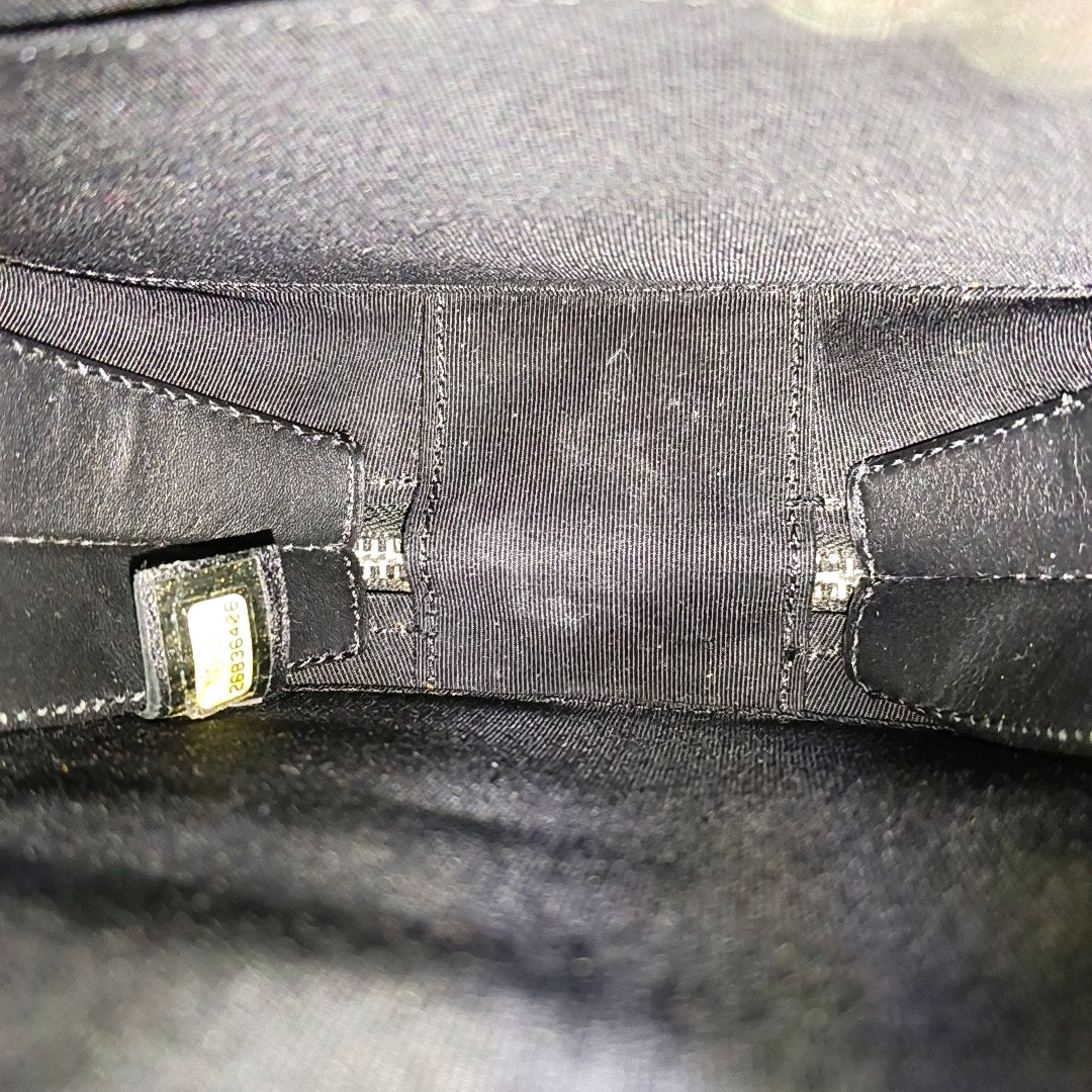 Patent Leather Shoulder Bag Black