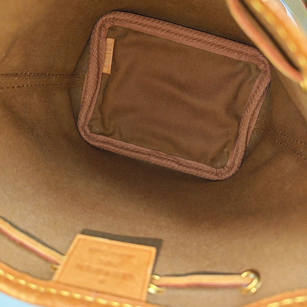 NÉONOÉ Nano Monogram Coated Canvas Brown
