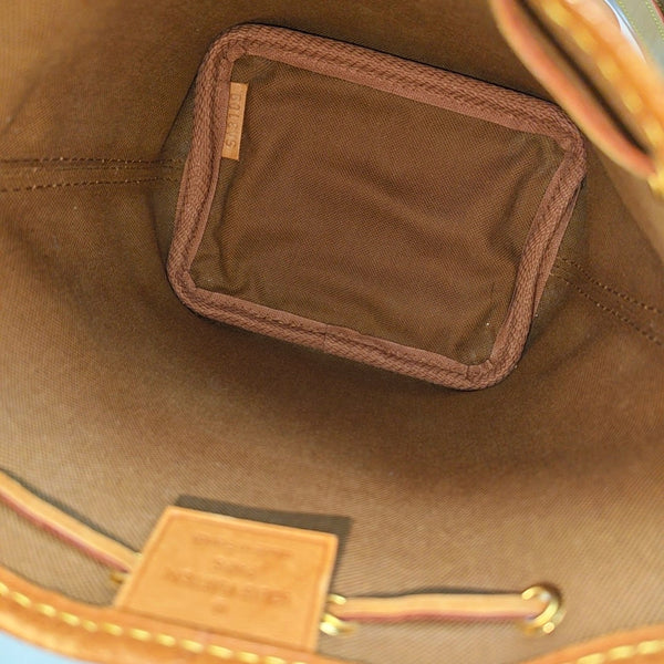 NÉONOÉ Nano Monogram Coated Canvas Brown