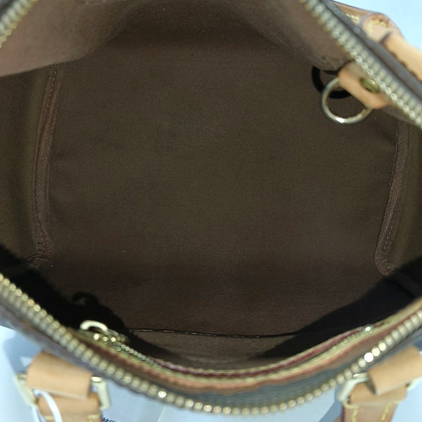 SPEEDY 25 Monogram Coated Canvas Brown