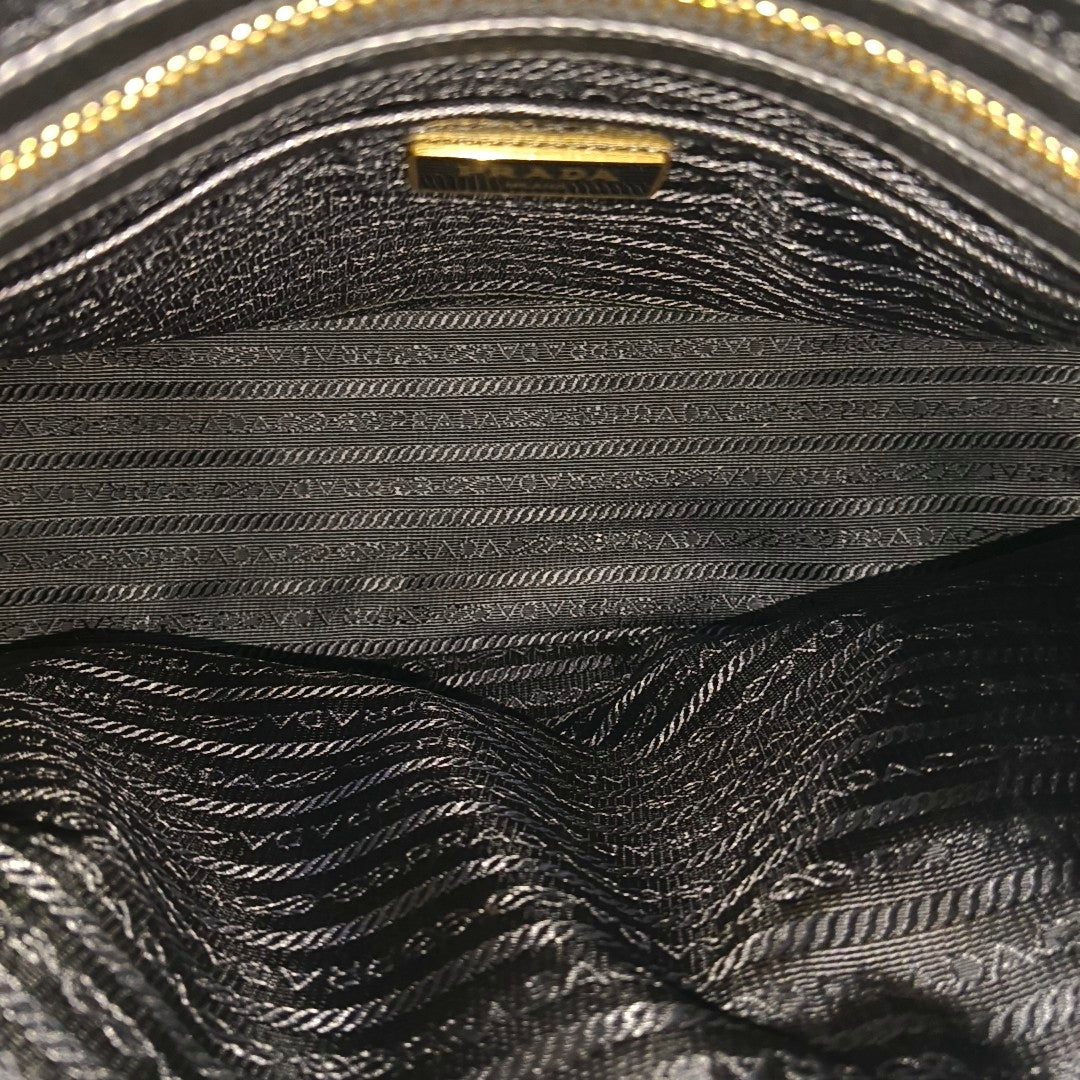 Canvas Top Handle Bag Black