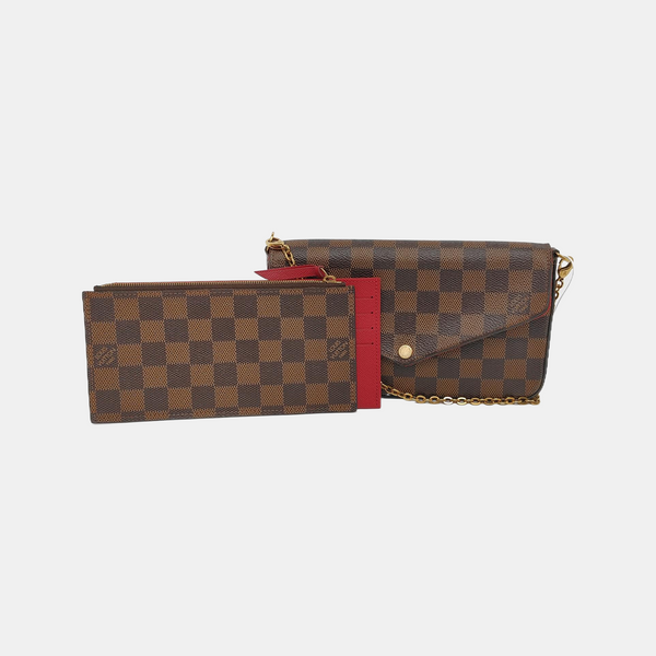 FÉLICIE Damier Ebene Coated Canvas Brown
